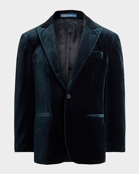 Giorgio Armani Men's Micro-Dot Peak Dinner Jacket | Neiman Marcus