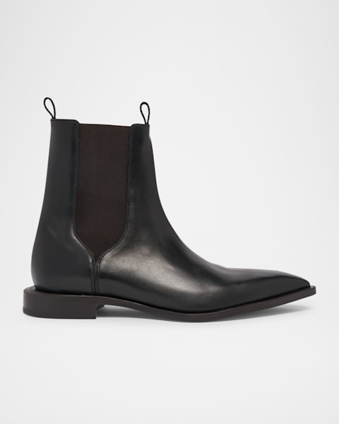 Loewe Men's Terra Leather Chelsea Boots | Neiman Marcus