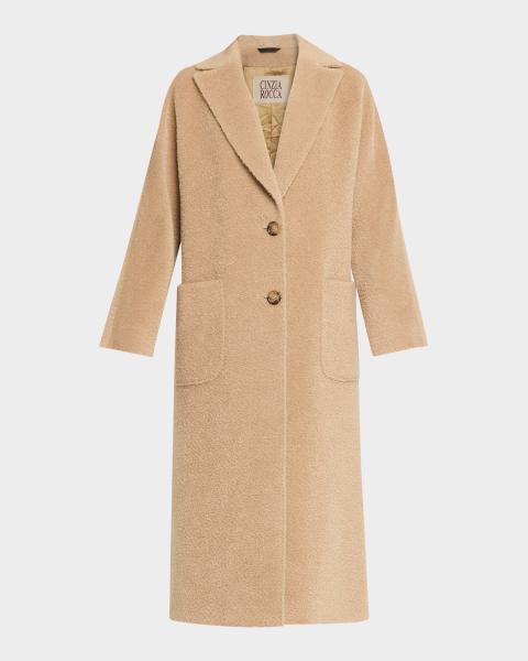 Nili Lotan Ronay Faux-Fur Collar Single-Breasted Parka Jacket