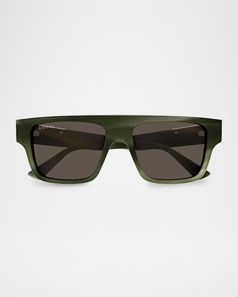 Gucci Men's GG1889S Acetate Square Sunglasses | Neiman Marcus
