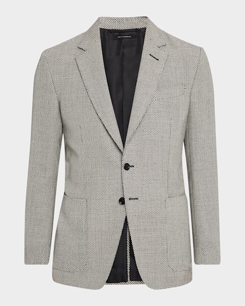 TOM FORD Men's Damier Shelton Check Sport Coat | Neiman Marcus