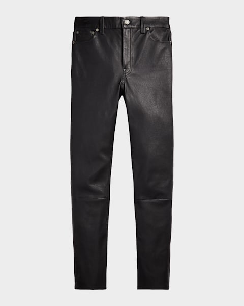 Zadig & Voltaire Phlame Crinkled Leather Pants | Neiman Marcus