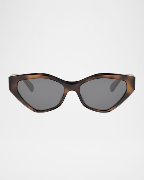 Celine Tortoiseshell Acetate Cat-Eye Sunglasses | Neiman Marcus