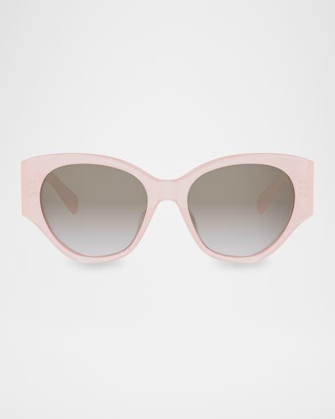 Celine Monochroms Acetate Cat-Eye Sunglasses | Neiman Marcus
