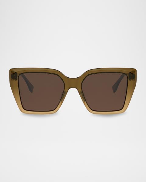 Fendi Fendi Diamond Acetate Square Sunglasses | Neiman Marcus display picture 1