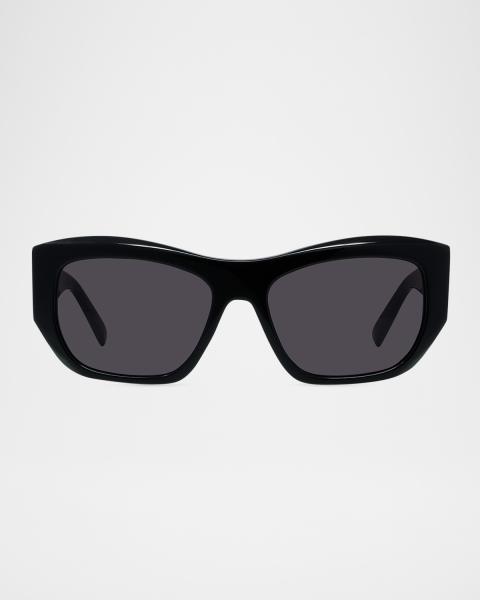 Like New GIVENCHY 54 mm Square Sunglasses 0400020984587_TRANSPARENTPINKG  main image 4