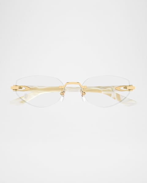 C-Logo Acetate Butterfly Sunglasses