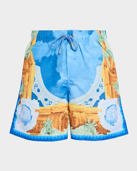 Versace Men's 3-Pack Low Rise Greca Trunk | Neiman Marcus