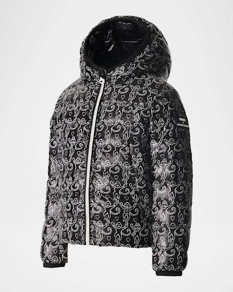 x Roller Rabbit Kid's Logo-Patch Beanie