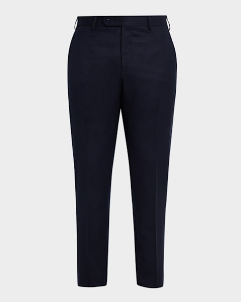 Zanella Men's Parker New Basic Wool Pants | Neiman Marcus