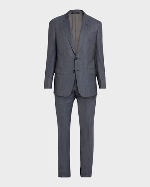 Giorgio Armani Men's Micro-Houndstooth 210G Suit | Neiman Marcus