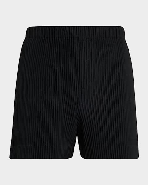 Homme Plisse Issey Miyake Men's Edge Ensemble Pleated Shorts