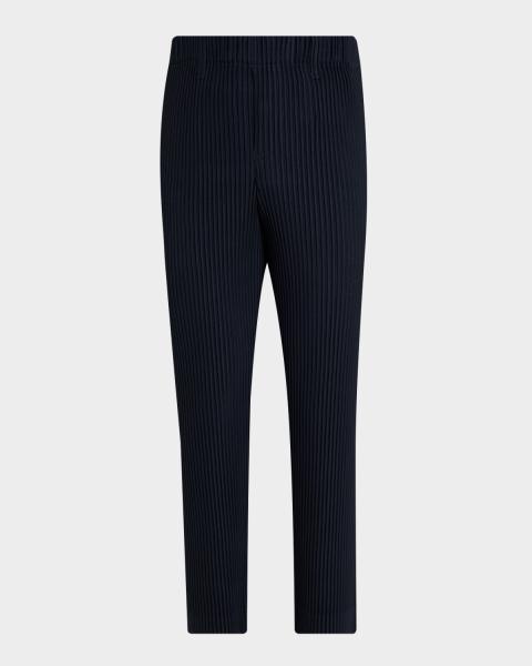 Homme Plissé Issey Miyake Men's Multi-Agate Pleated Pull-On Pants