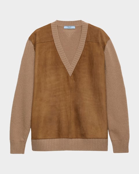 Prada Jacquard cashmere cardigan | Neiman Marcus