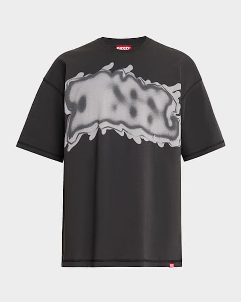 DRIES VAN NOTEN ドリスヴァンノッテン 24SS HENESSA 8603 W.K.SS.T-SHIRT アシンメトリーボートネックカットソー 241-011125-8603-900 S BLACK 定価122,100円 半袖 Tシャツ トップス【新古品】【中古】【DRIES VAN NOTEN】 Dries Van Noten Men's Hen Oversized Graphic T-Shirt | Neiman Marcus