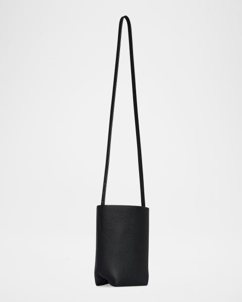 The Row Nu Mini Twin Crossbody Bag in Grain Leather | Neiman Marcus