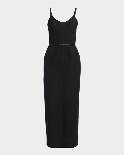 Robe Longue Soirée BCBG Max Azria Strapless Ink - Taille LP Neuve Avec étiquettes !