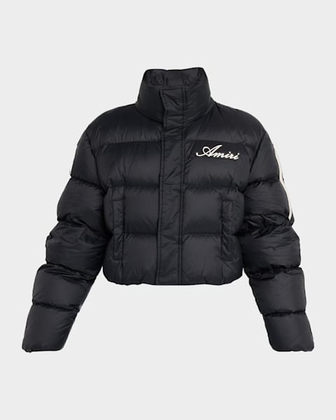 Burberry Short Check Quilted Jacket | Neiman Marcus