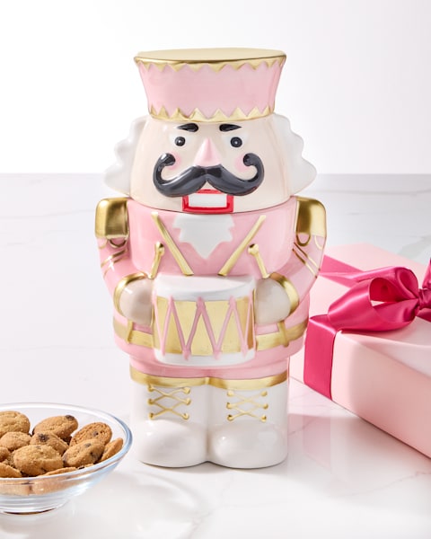 Pink Nutcracker Snow Globe