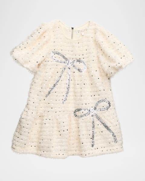 Girl's Pleated Velvet Lace-Collar Dress, Size 4T-6