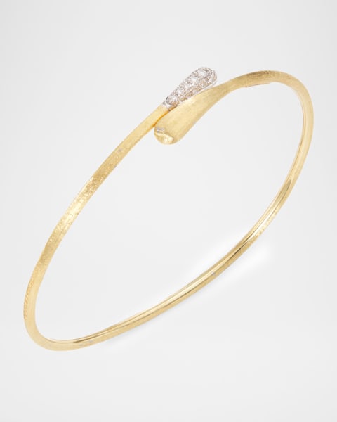 Walters Faith Julian 18K Yellow Gold Curved Bangle Bracelet
