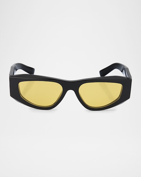 Prada PR 26ZSF Acetate Oval Sunglasses | Neiman Marcus