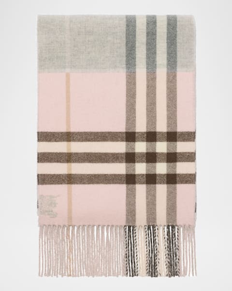 Burberry Cashmere Check Scarf | Neiman Marcus