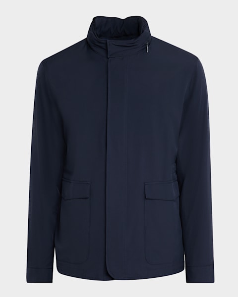 Emporio Armani Men's Nylon Four-Pocket Car Coat | Neiman Marcus