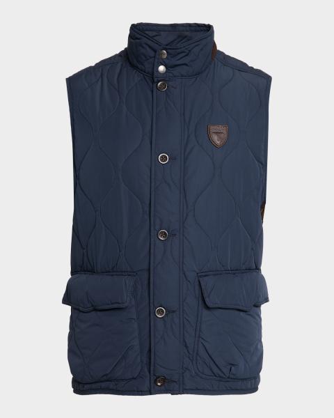 Ralph Lauren Purple Label Men's Leyland Quilted Vest | Neiman Marcus