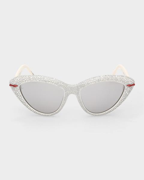 Tory Burch Rhinestone Cat Eye Sunglasses Miller Cat-Eye Sunglasses: Women main image 2