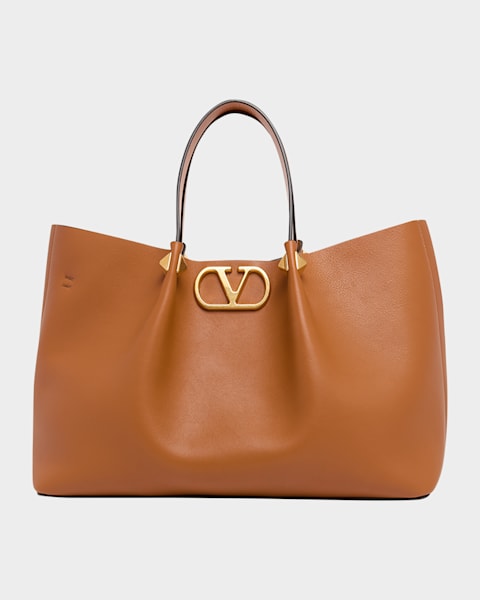 Burberry Cotswolds Grainy Leather Tote Bag | Neiman Marcus