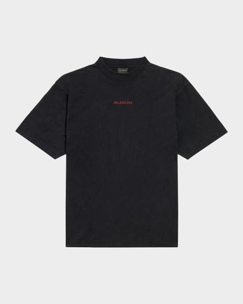 Balenciaga Men's DIY Metal Large Fit T-Shirt | Neiman Marcus
