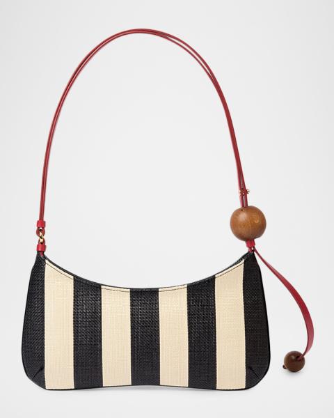 Turismo Small Raffia Top-Handle Bag | Neiman Marcus