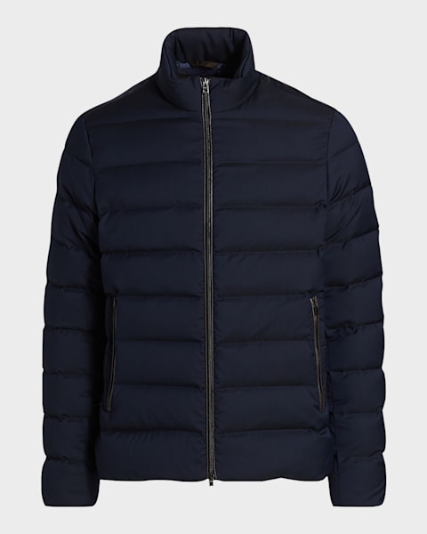 Moncler Grenoble Men's Stretch Nylon Montgetech Puffer Jacket