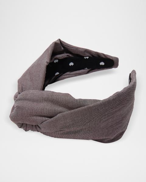 Lele Sadoughi Greta Cotton Headband | Neiman Marcus display picture 2