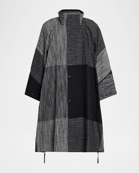 Homme Plisse Issey Miyake Men's Cavity Long Coat | Neiman Marcus