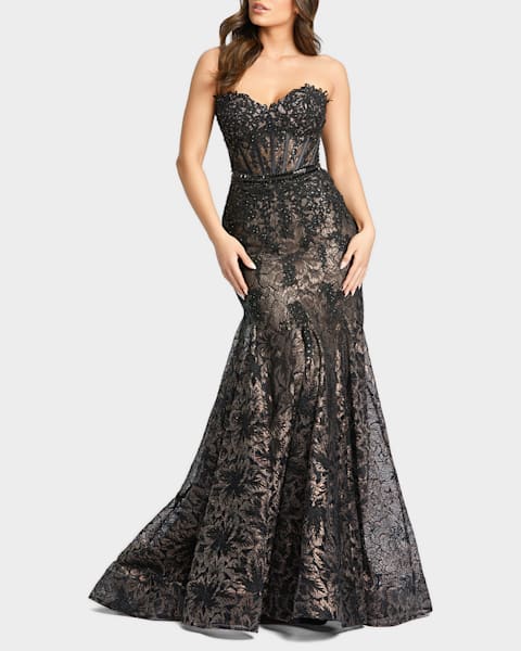 teal lace prom dress Amazing Long Blue Sequined Sleeveless Mermaid Lace Prom Dress with Vei –  misshow.com main image 0