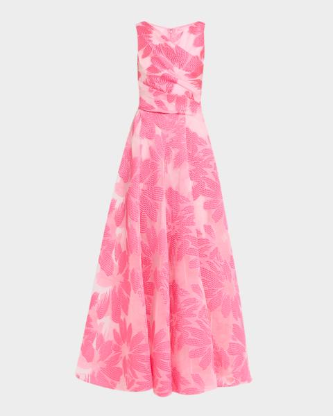 ml monique lhuillier neomi sequin maxi dress ML Monique Lhuillier Neomi Sleeveless Square-Neck Sequin Gown