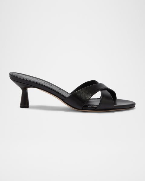 LOEWE Toy Leather Drop Stiletto Mules | Neiman Marcus