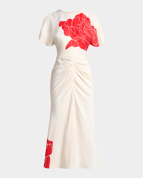 open lace back dress Krisley Pleated Midi Dress main image 0