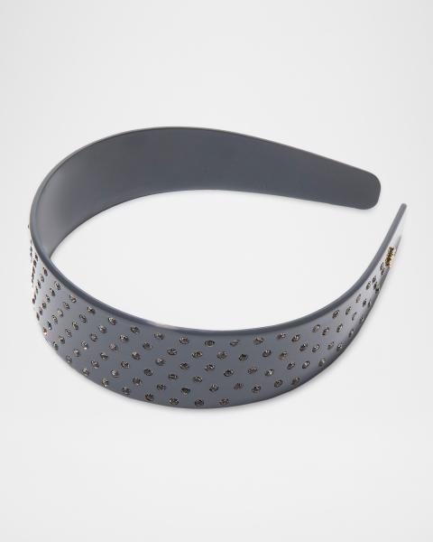 Lele Sadoughi Rosette Crystal-Embellished Headband | Neiman 