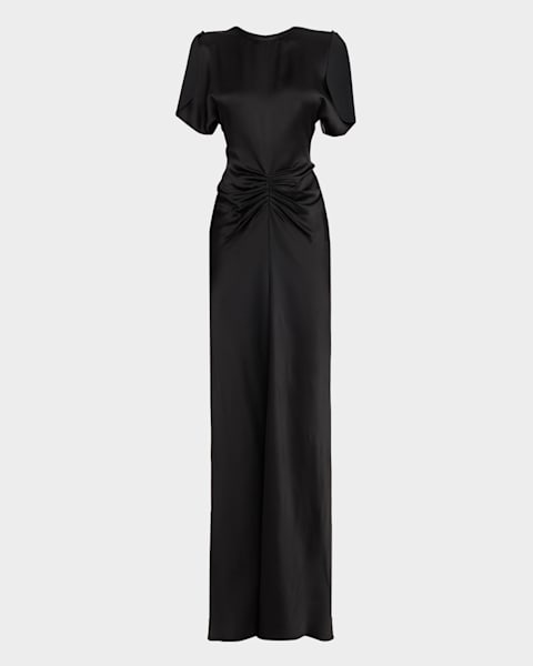 chinese dress ladies Empowering Cut Out Cape Maxi Dress – kalisa