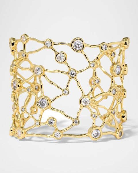 Barre Small 18K Yellow Gold Multi-Row Diamond Bracelet 