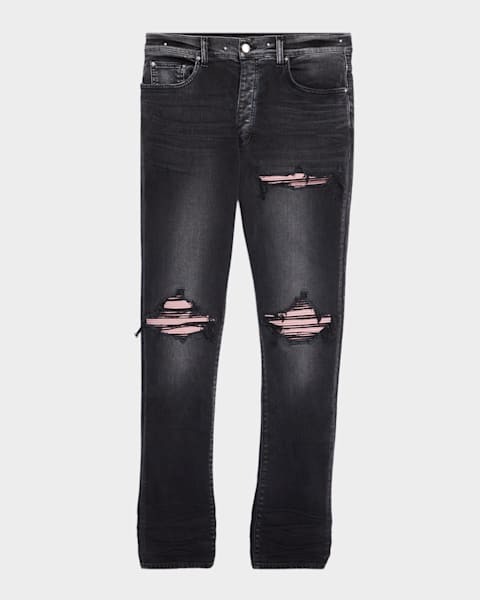 服/ファッション amiri mx1 AMIRI: Black Stud MX1 Jeans | SSENSE