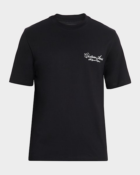 Amiri Men's Crystal-Print Chateau Amiri Cotton T-Shirt | Neiman Marcus