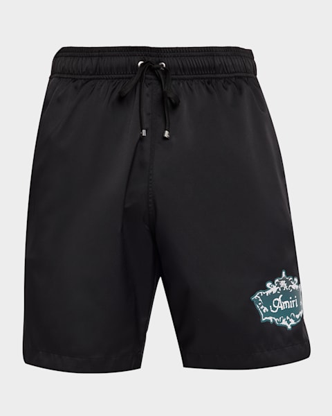 ラスト１【新品】BURBERRY 大人も着られる ロゴ メンズ 水着 ブラック Burberry Men's Signature Check Swim Shorts | Neiman Marcus