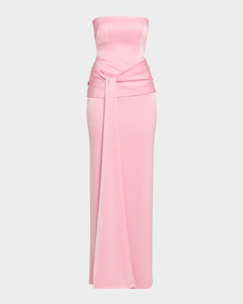 hot pink dress nearby Strapless Hot Pink Beaded Top Pleated Mini Dress Fancyvestido  FancyVestido