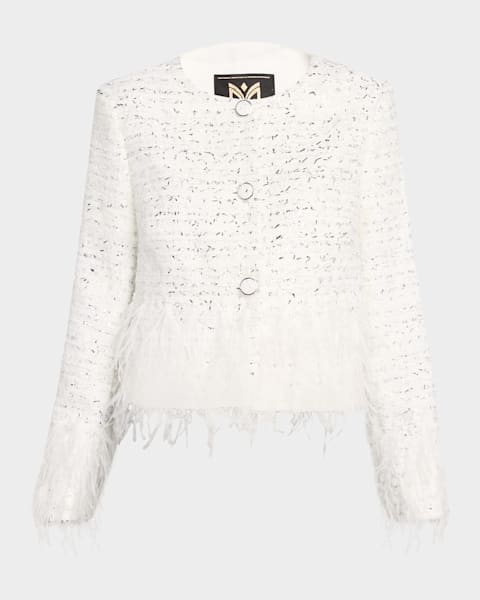 FRAME The Tweed Fringe Jacket | Neiman Marcus