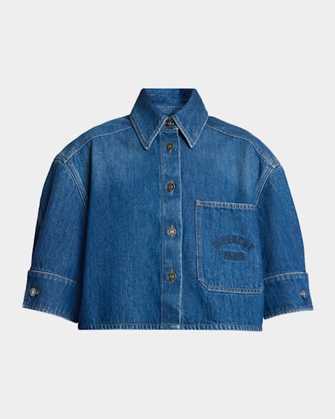 Zimmermann Coco Embroidered Denim Shirt