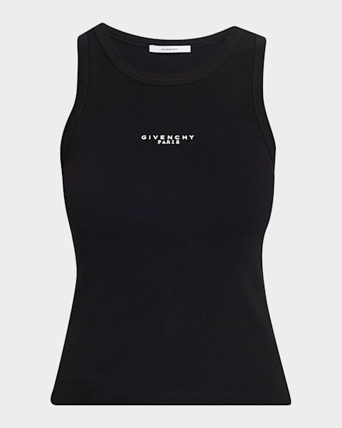 Balmain Logo Graphic Tank Top | Neiman Marcus
